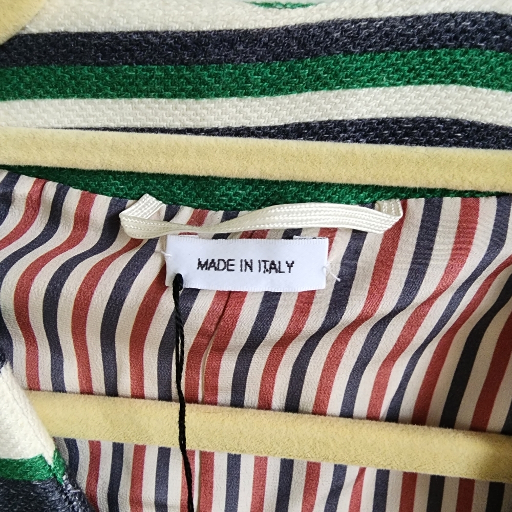Thom Browne Stripe Green and Navy Blazer, Sz 3 - Picture 12 of 16